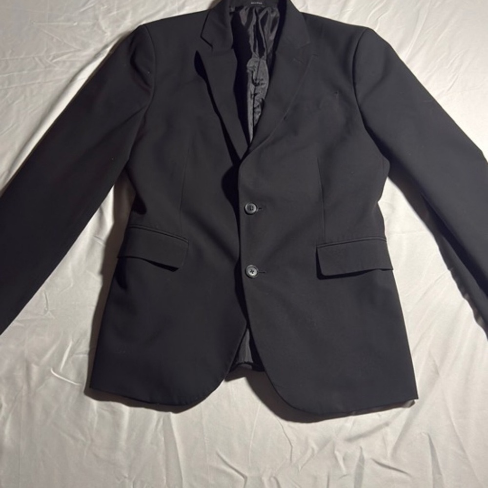Men's Black Two-Button Blazer - image 2